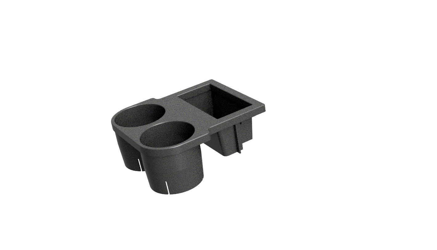 Double-CupHolder Rear Cup Holder for BMW E46 - Image 1